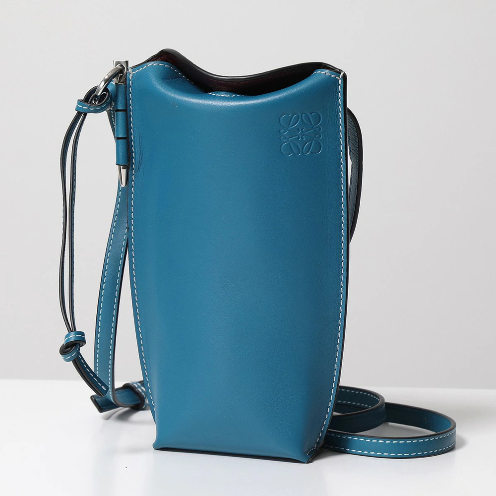 Loewe GATE POCKET Shoulder Bag Leather Sacoche Pouch Clutch Anagram
